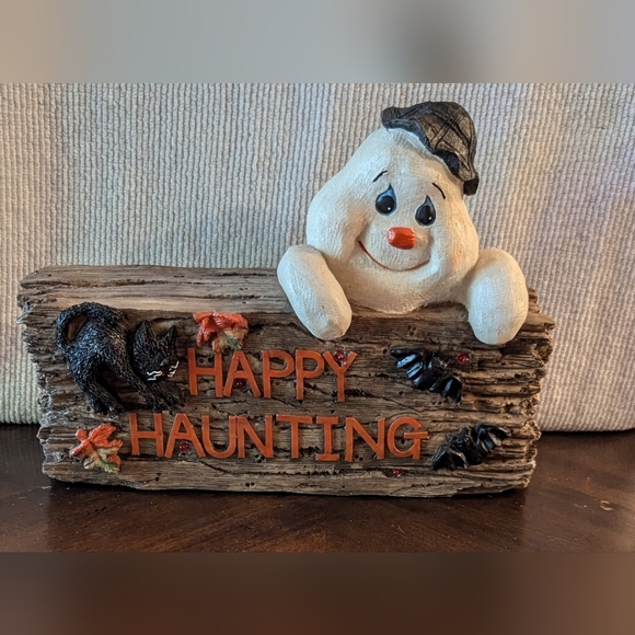 Halloween Ghost and Cat Light Up Sign Decoration with Sound - Picture 3 of 9